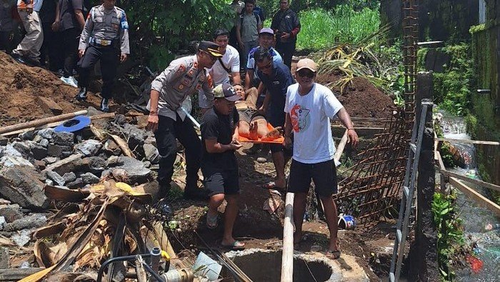 Tragedi Menyedihkan, 1 Tewas dan 2 Terluka Akibat Longsor di Proyek Gianyar