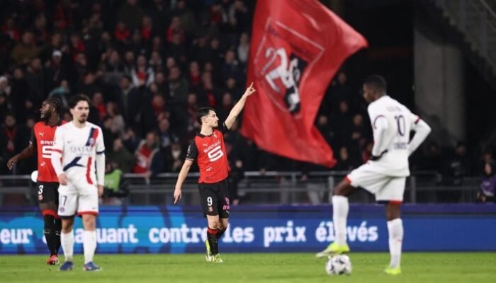 Rennes Vs PSG: Les Parisiens Tumbang 1-3 di Roazhon Park