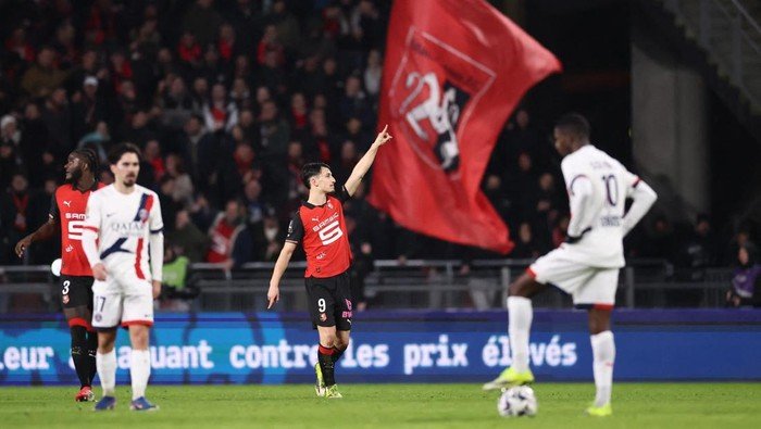 Rennes Vs PSG: Les Parisiens Tumbang 1-3 di Roazhon Park