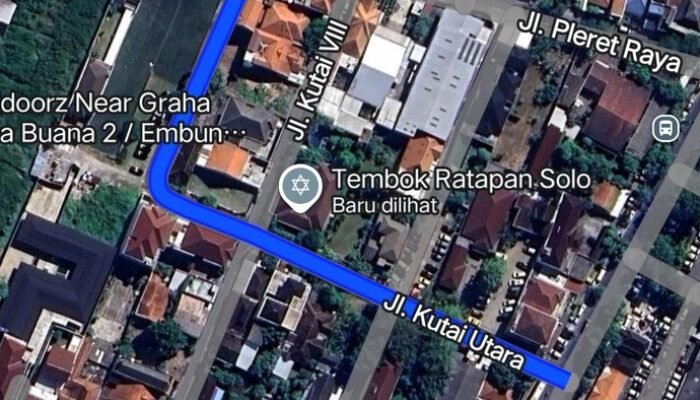 ‘Tembok Ratapan Solo’ Jadi Nama Baru Rumah Jokowi di Google Maps
