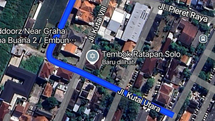 'Tembok Ratapan Solo' Jadi Nama Baru Rumah Jokowi di Google Maps