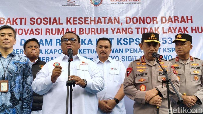 KSPSI Dukung Polri Tetap Langsung di Bawah Presiden dalam Aksi Solidaritas