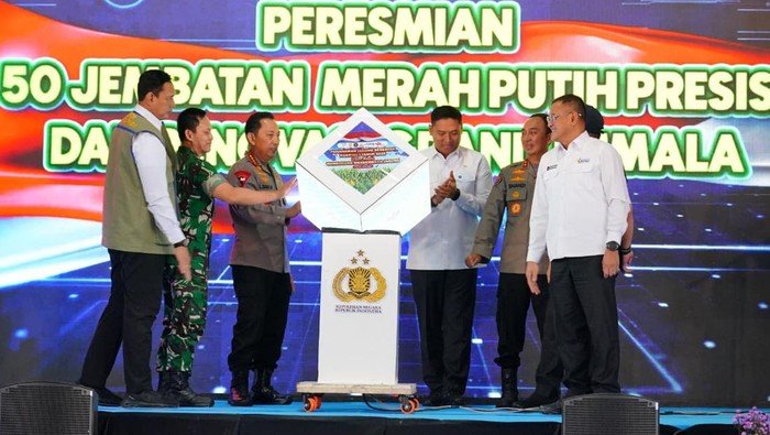 Jembatan Merah Putih Resmi Diresmikan Kapolri, Solusi Mobilitas Pelajar di Sumsel